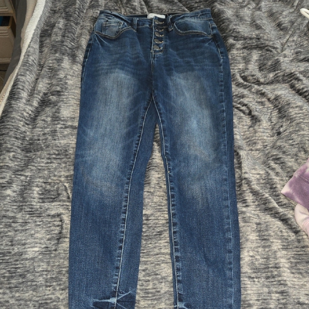 KanCan Blue High Rise Jeans with Timeless Appeal